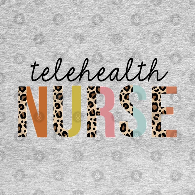 Telehealth Nurse Leopard Print Registered RN Nursing Appreciation by HeroGifts